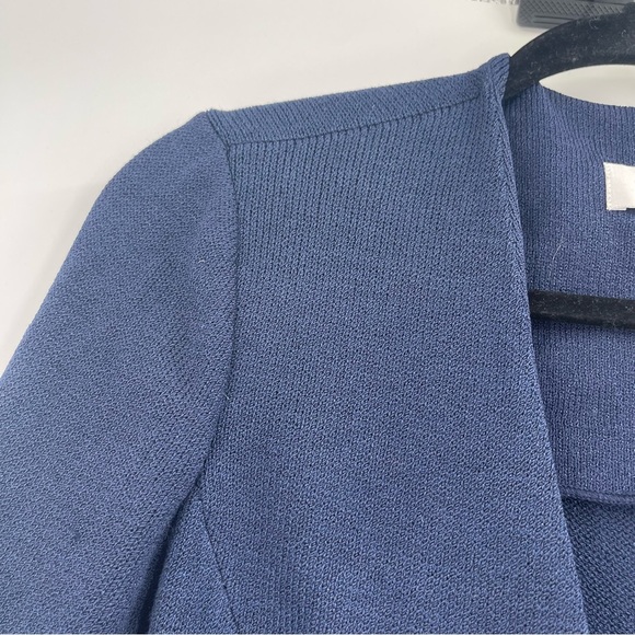 St. John SJK Navy Blue Cardigan Sweater Blazer - Picture 4 of 13